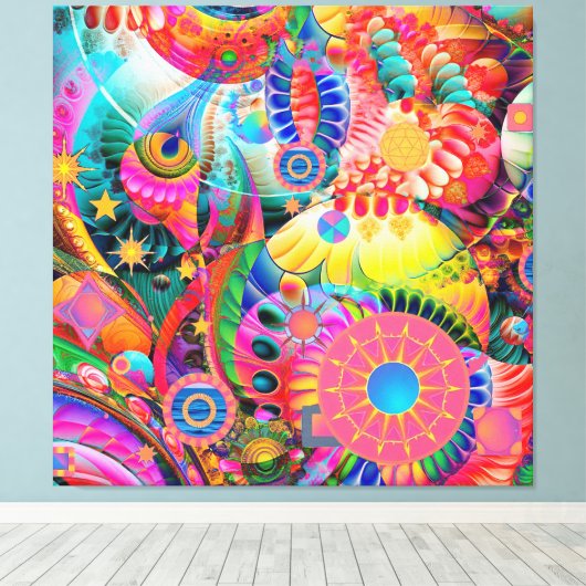 Buitenaardse Natuur Canvas Afdruk (Insitu (Houten vloer))