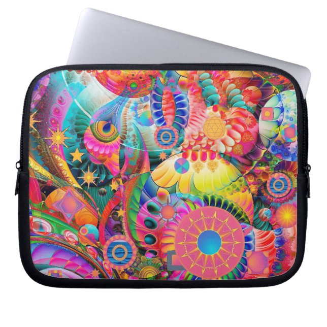 Buitenaardse Natuur Laptop Sleeve (Voorkant)