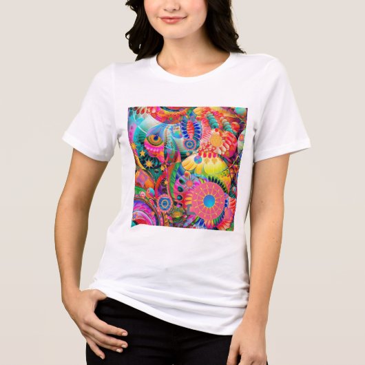 Buitenaardse Natuur Tri-Blend Shirt (Voorkant)