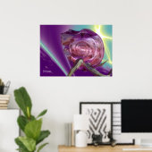 BUITENAARDSE NEREIDE /NIMF VAN WATER,ROZE ZEESCHEL POSTER (Thuiskantoor)