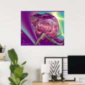 BUITENAARDSE NEREIDE,NYMPH VAN WATER ,ROZE ZEESCHE POSTER (Thuiskantoor)