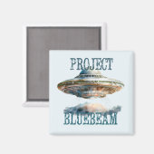 Buitenaardse Ontmoeting Conspiracy UFO Magnet (Voorkant / Achterkant)