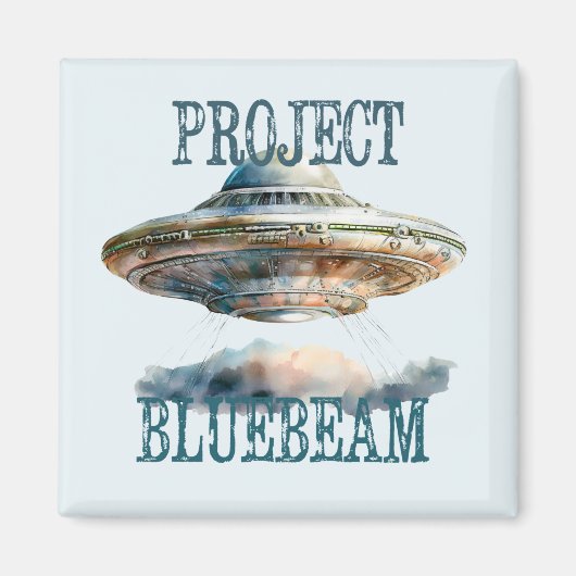 Buitenaardse Ontmoeting Conspiracy UFO Magnet (Voorkant)