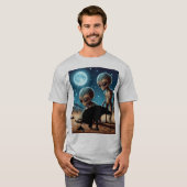 Buitenaardse ontmoeting een verrassende ontdekking t-shirt (Voorkant volledig)