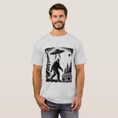 Buitenaardse ontmoeting met Bigfoot T-shirt (Voorkant volledig)