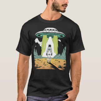 Buitenaardse ontmoeting op een vreemde planeet t-shirt