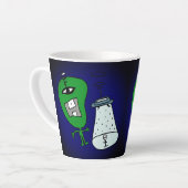 buitenaardse ontvoering latte mok (Linkerhoek)