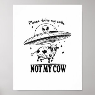 Buitenaardse ontvoering, niet mijn Koe voor boeren Poster