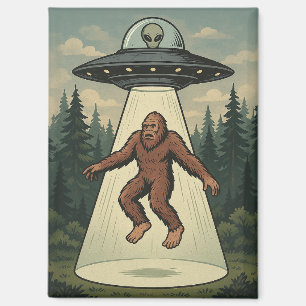 Buitenaardse ontvoering van Bigfoot-magneet Magneet