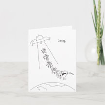 Buitenaardse ontvoering van de Kerstman Christmas