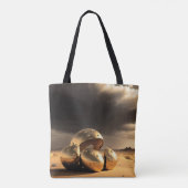 Buitenaardse overblijfselen in de woestijn tote bag (Achterkant)