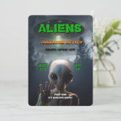 buitenaardse paranormale activiteit partij kaart (Staand voorkant)