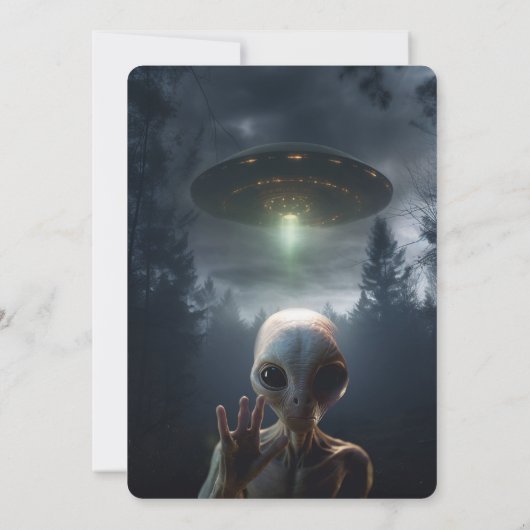 buitenaardse paranormale activiteit partij kaart (Achterkant)