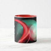 BUITENAARDSE PAREL Rood Groen Zwarte Fractals Mok (Midden)