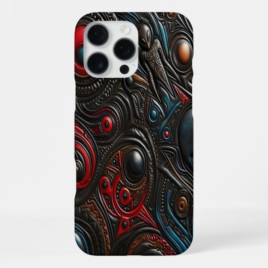 Buitenaardse patronen onthullen kosmische geheimen iPhone hoesje (Achterkant)