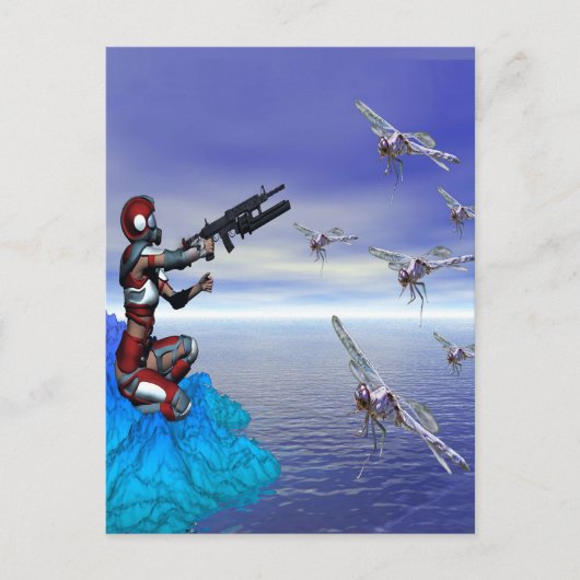 Buitenaardse planeet briefkaart (Voorkant)