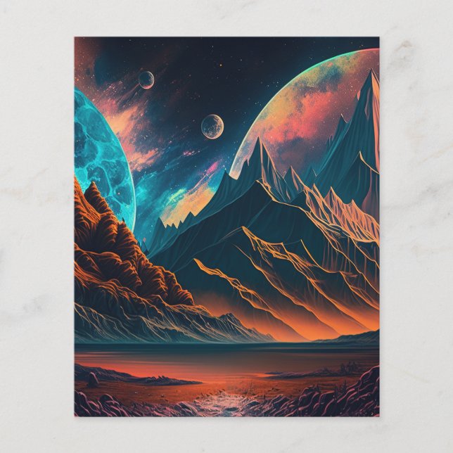 Buitenaardse planeet fantasie (Voorkant)