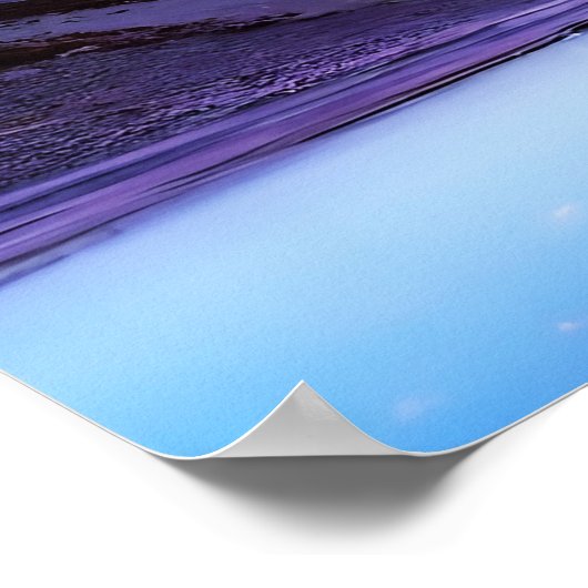 Buitenaardse planeet landschapsruimte poster (Hoek)