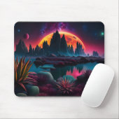 Buitenaardse planeet setting Moon Muismat (Met muis)