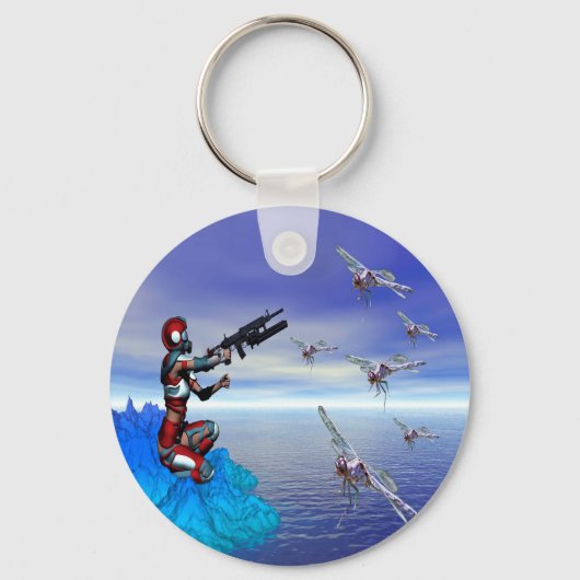 Buitenaardse planeet sleutelhanger (Voorkant)