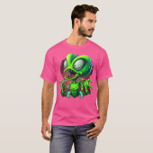 Buitenaardse planeet van Mars T-shirt (Voorkant volledig)