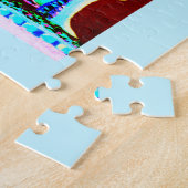 Buitenaardse planten kunst legpuzzel (Zijkant)