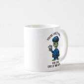 buitenaardse politieagent koffiemok (Voorkant rechts)