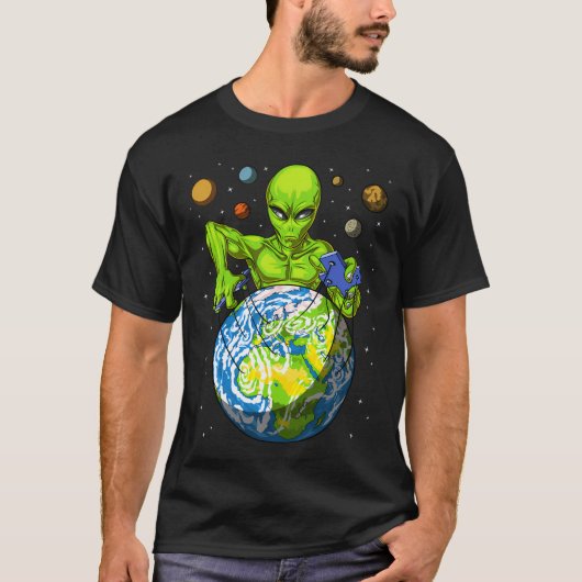 Buitenaardse poppenspeler t-shirt (Voorkant)