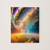 Buitenaardse regenboog kosmische magie in het univ legpuzzel (Verticaal)