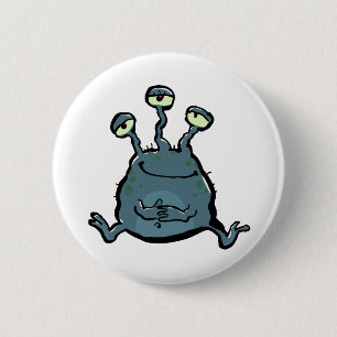 buitenaardse ronde button 5,7 cm