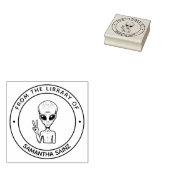 Buitenaardse ruimte uit de bibliotheek van het boe rubberstempel (Gestempeld)