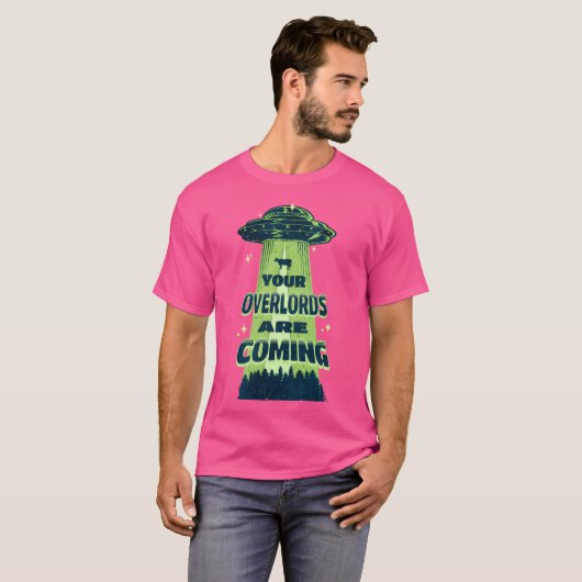 Buitenaardse ruimteschip indringers t-shirt (Voorkant volledig)
