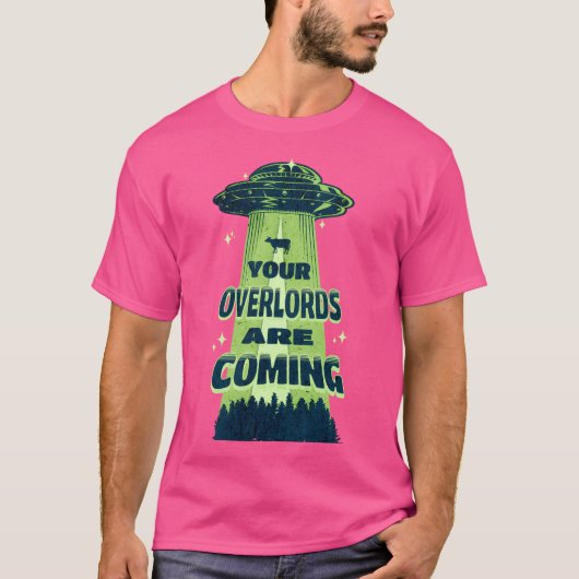 Buitenaardse ruimteschip indringers t-shirt (Voorkant)