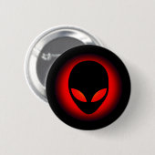 Buitenaardse ruimtevaart Alien Head Ronde Button 5,7 Cm (Voorkant /achterkant)