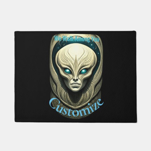 Buitenaardse schedel Hoofd Thunder_Cove Deurmat (Voorkant)