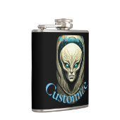 Buitenaardse schedel Hoofd Thunder_Cove Heupfles (Rechts)