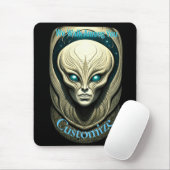 Buitenaardse schedel Hoofd Thunder_Cove Muismat (Met muis)