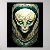 Buitenaardse schedel Hoofd Thunder_Cove Poster (Voorkant)