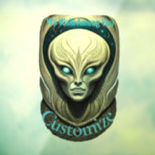 Buitenaardse schedel Hoofd Thunder_Cove Raamsticker (Vel 3)