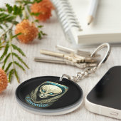 Buitenaardse schedel Hoofd Thunder_Cove Sleutelhanger (Voorkant Rechts)