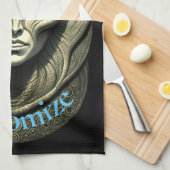 Buitenaardse schedel Hoofd Thunder_Cove Theedoek (Quarter Fold)