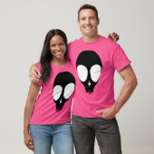 Buitenaardse schedel - Omkeren - Geen omtrek T-shirt (Unisex)