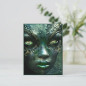 Buitenaardse schoonheid van de moerasplaneet Sirru Briefkaart (Staand voorkant)