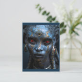 Buitenaardse schoonheid van de vorstplaneet briefkaart (Staand voorkant)