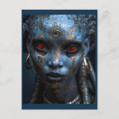 Buitenaardse schoonheid van de vorstplaneet briefkaart (Voorkant)