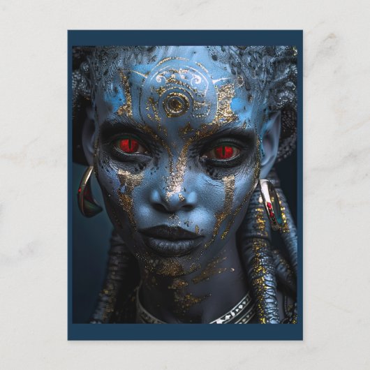 Buitenaardse schoonheid van de vorstplaneet briefkaart (Voorkant)