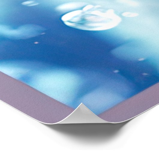 Buitenaardse schoonheid van de waterplaneet poster (Hoek)