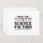 Buitenaardse Science Fictie Dag Ruimte Wetenschap  Briefkaart (Voorkant / Achterkant)