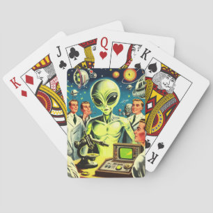 buitenaardse sciencefictionstrips pokerkaarten