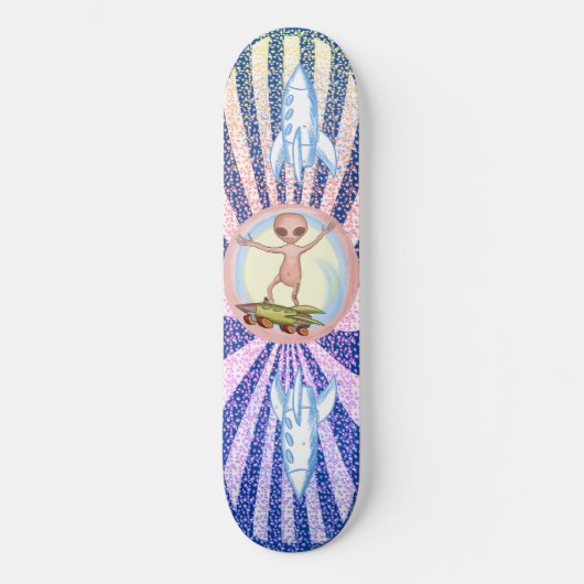 buitenaardse skater Skateboard (Voorkant)